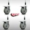 Service Caster 5'' SS Gray Poly Swivel 7/8'' Expanding Stem Caster Set Total Lock Brake, 4PK SCC-SSEXTTL20S514-PPUB-78-4 - alternate 3